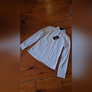 NWT Willow Equestrian Basic Long Sleeve Show Shirt, size M, white